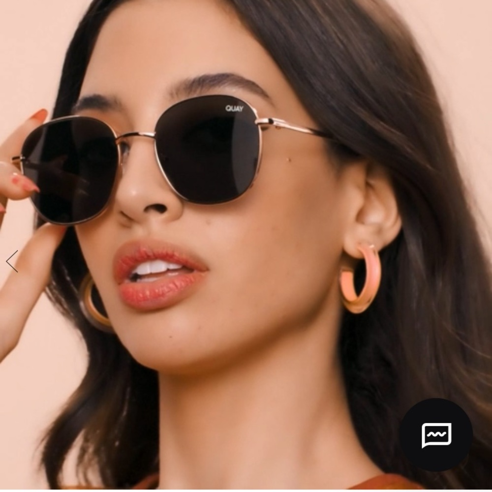 NWT Quay Polarized Jezabell Gold/Smoke Sunglasses